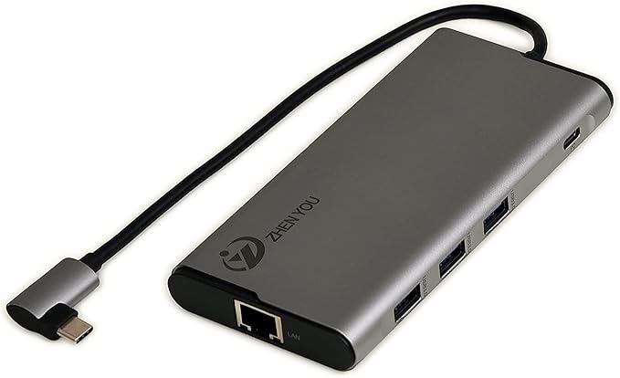 ZYHB02Type C/M to USB3.0 * 3+ RJ45+PD Adapter. Docking Station USB C to PD Adapter.USB C Adapter has 3*USB 1*PD 1*RJ45 Ethernet Ports