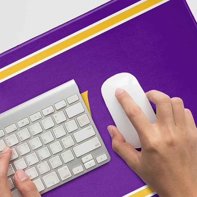 Ashland University Eagles Primary Logo Stripes Large Gaming Mouse Pad Desk Mat with Stitched Edges Non-Slip Base for Gamer Home and Office 31.5 x 15.7