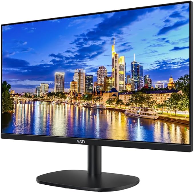msi Pro MP245V 24 inch 1080P Full HD 100Hz 1ms LCD Business Monitor Bundle with Less Blue Light FreeSync HDMI VGA MK270 Wireless Keyboard &amp Mouse Gel Mouse &amp Wrist Pad