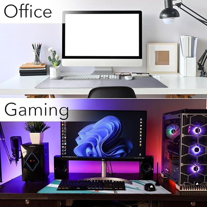 Wonder Woman Flashing Lights Large Gaming Mouse Pad Desk Mat with Stitched Edges Non-Slip Base for Gamer Home and Office 31.5 x 15.7