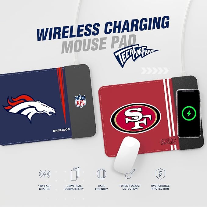 SOAR NHL Unisex-Adult Wireless Charging Mousepad