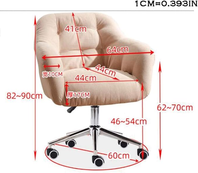 YYDS Chair Lazy Gaming Chair Computer Office Chair with Steel Feet Ergonomic Home Rotatable Desk Chair for Live Broadcast Ergonomically (Color : Dark Gray)