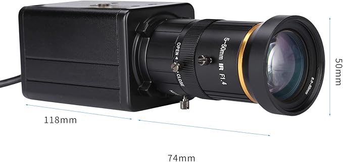 4K HD Camera Computer Camera USB Webcam 10X Optical Zoom Manual Focus Auto Exposure Compensation Comaptible with Window XP/7/10 Linux Android Plug &amp Play for Video Conference Online Teaching