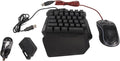 One Handed Half Gaming Keyboard and Mouse Combo with Keyboard Mouse Converter Support One Key Auto or Function for FPS FTG Games