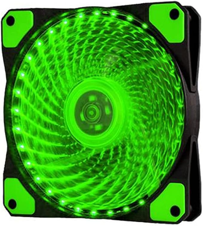 Mute 12cm 33 LEDs RGB Light Cooling Fan Heatsink for Computer PC Case Computer Cooling Fan(Black)