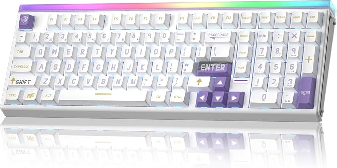 AULA Hero 99 Wired Gaming Keyboard Hall Effect Keyboard with Rapid Trigger Mode Hot Swappable Magnetic Switch Keyboard with Number Pad Web DriverRGB Backlit Mechanical Keyboard for Office PC Gamer