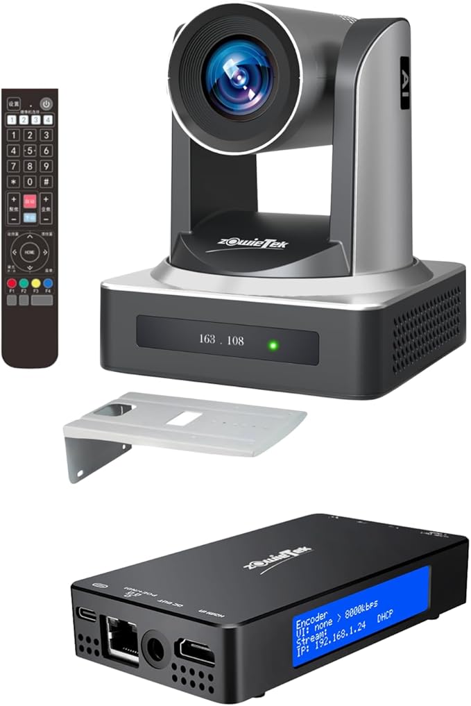 zowietek AI 20X PTZ Camera HDMI SDI USB LAN PoE + HDMI Video Encoder/Decoder
