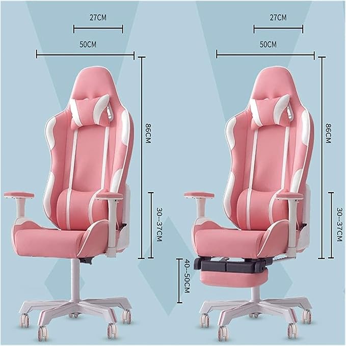 Office Chair Reclining Office Chair Gaming Chair Gaming Chair Space Capsule Computer Chair High Back Swivel Chair Chair (Color : Pink 1 (Without footrest) Size : One Size) Needed