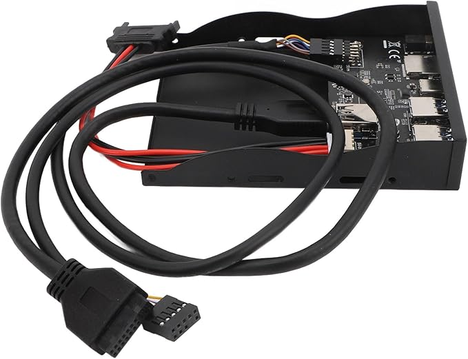 3.5 Inch Front Panel USB C Hub TF Internal Card Reader5Gbps USB 3.2 Gen 119PIN Type C Plug and Play Floppy Drive Panel for 7 8 10 11 2003 for Linux