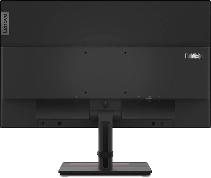 Lenovo ThinkVision S24e-20 23.8 Full HD 1920 x 1080 WLED LCD Monitor 2-Pack 250 Nit FreeSync HDMI-VGA Raven Black Bundle with Adjustable Desk Mount Monitor Stand