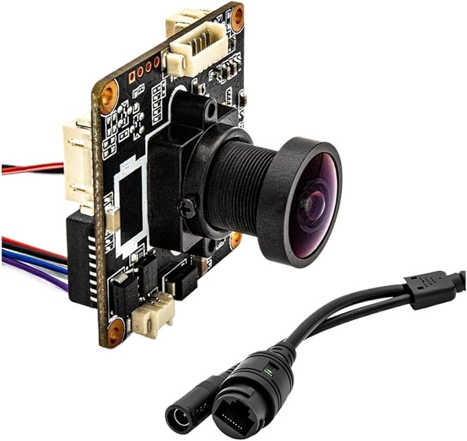 IP Camera Module 3MP 25FPS Mini Network Camera Board POE48V Wide Angle 1mm 146 Degree M12 Lens HD Security Webcam