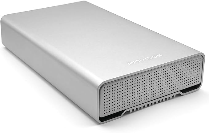 Avolusion PRO-G1 Series 10TB USB 3.2 Gen 2 (10Gbps) USB-C External Hard Drive w/USB HUB for Windows or MacOS Desktop PC/Laptop (Silver) (Renewed)