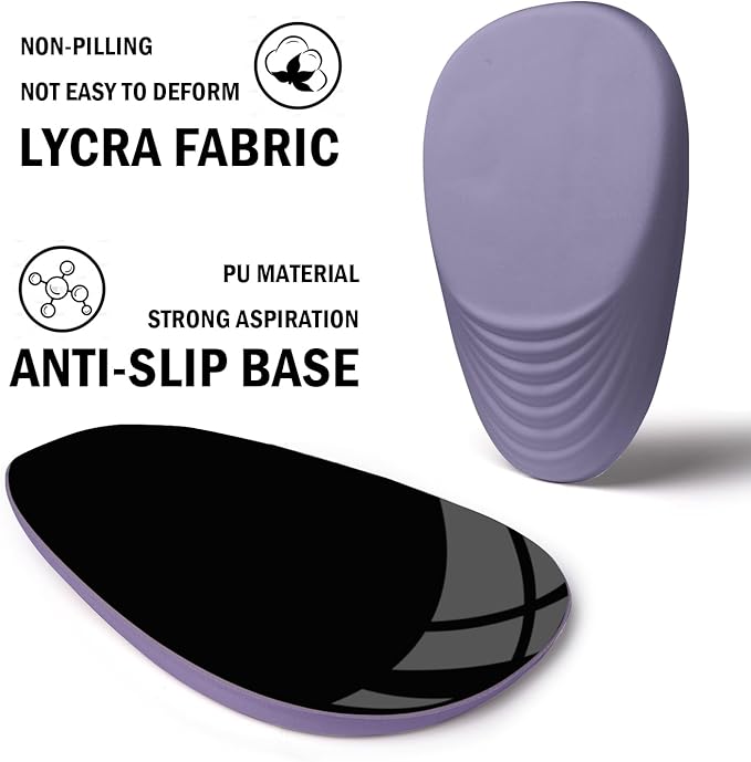 Ergonomic Mouse Pad with Wrist Rest SupportMousepad Relief Carpal Tunnel Pain Entire Memory Foam Mouse Pad with Non-Slip PU Base Wireless Mouse Pad Purple