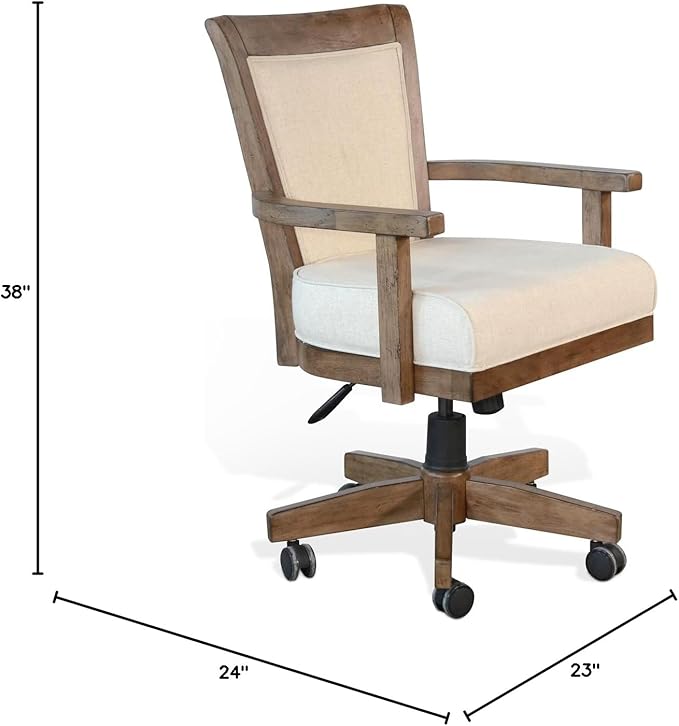 Sunny Designs Doe Valley Caster Poker Game Chair (Buckskin)