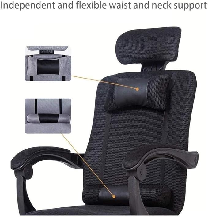 Ergonomic PU Gaming Office Chair with Headrest Retractable Footrest Lumbar Cushion 150° Reclining Adjustable Armrests and Quiet Wheels