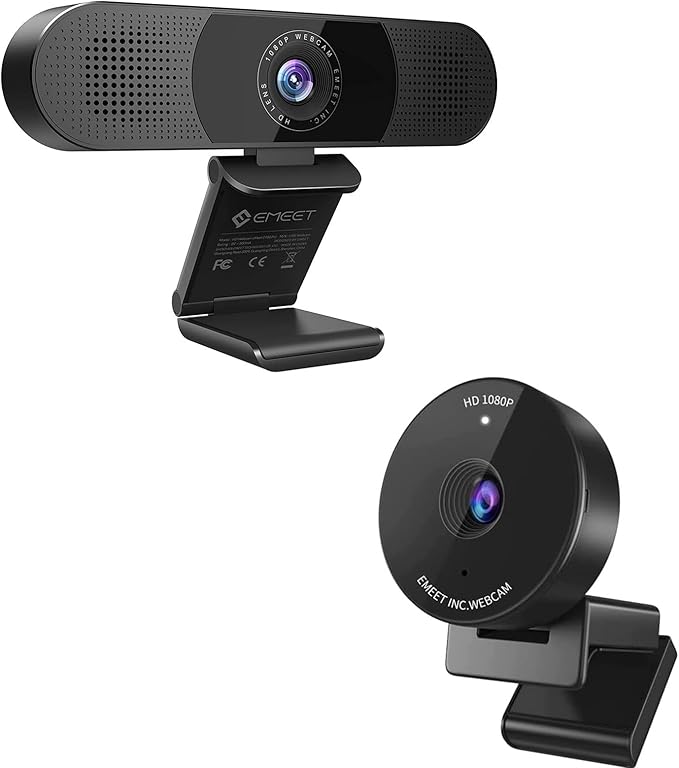 EMEET C950 1080P and C980 Pro 3-in-1 1080P Webcam for PC