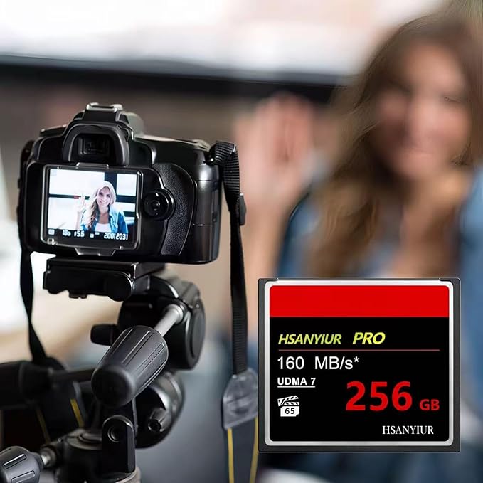 256GB UDMA 160MB/sHigh-Speed Transfer Large Capacity CF Card for Professional Photographers Videographers &amp Enthusiasts
