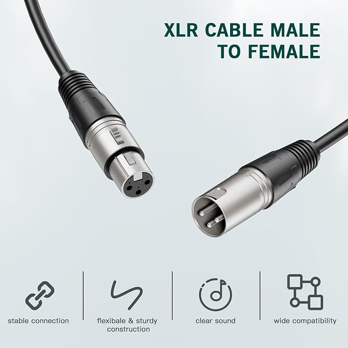 FIFINE XLR/USB Gaming Microphone Set and XLR CableDynamic PC Mic for Streaming PodcastingMicrophone Audio CableCompatible with Audio Mixer for Recording (AM8T+L9)