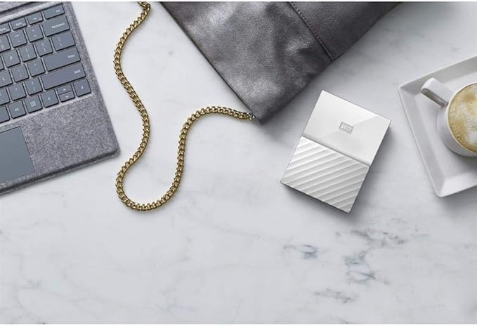 WD 2TB White My Passport Portable External Hard Drive - USB 3.0 - WDBS4B0020BWT-WESN