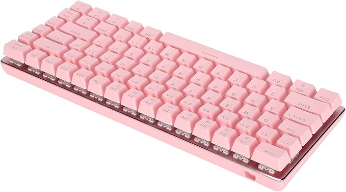 Restokki Mechanical Keyboard N Key Rollover 82 Keys Sensitive Red Switch Independent Wire Design PC Gaming Keyboards for Computer