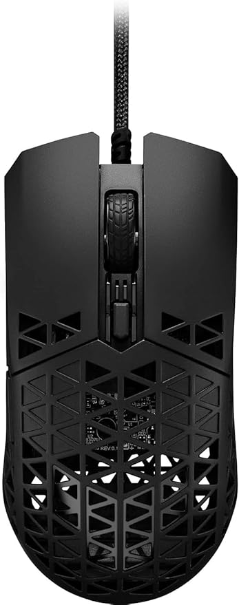 ASUS TUF M4 Air Wired Gaming Mouse-P307 Durable and Ultralight Air Shell Design 16000 dpi Optical Sensor Six Tactile Buttons IPX6 Water Resistance Bundle w/Hone Ace XXL Black Mouse Pad