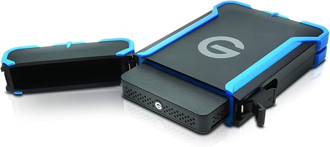 G-Technology 1TB G-DRIVE ev ATC Portable External Hard Drive with tethered USB 3.0 cable - All-Terrain Drive Solution - 0G03614-1