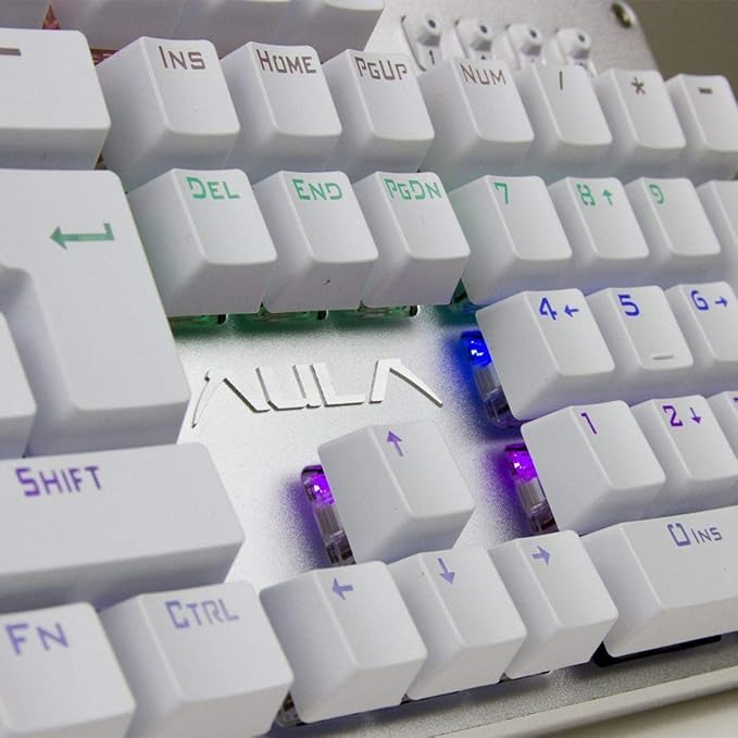 AULA Unicorn Backlit Mechanical Keyboard with Multi-color LED Illuminated Gaming Computer Keyboard F2010