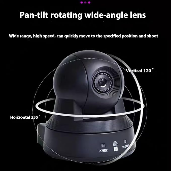 Video Broadcast Camera 1080P Conference Camera Outdoor for Live Streaming Online Meeting with Remote Controller