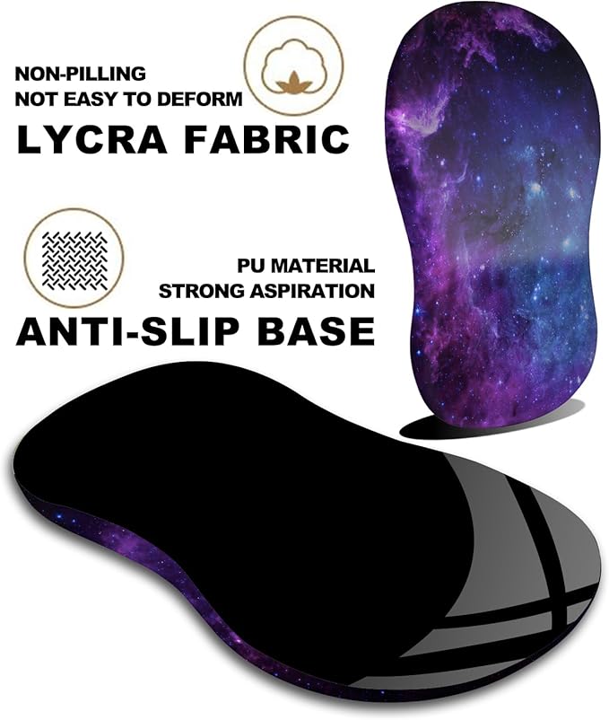 Mouse Pad Wrist Support Ergonomic Mouse Pad with Massage Dot Comfortable Computer Mouse Pad for Laptop Wrist Rest Pain Relief Mousepad with Non-Slip PU Base for Office &amp Home 12 x 8 in