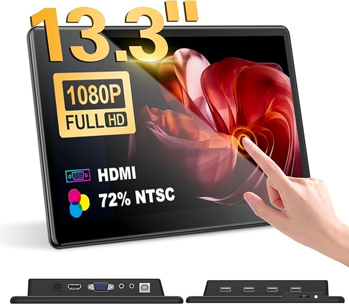 14 inch Touchscreen Monitor vesa (13.3'' 1920 * 1080)