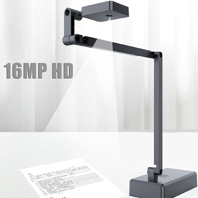 USB Document C 4K 16MP nition Document Webcam with Angle Portable Hing C for Live Streaming Web Confere Distance Learning