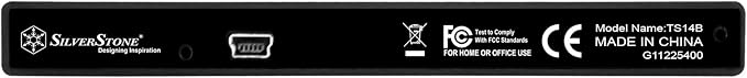 SilverStone Technology 9.5mm Laptop Optical Disc Port ODD to 2.5 SATA SSD Adapter with included external housing TS14B