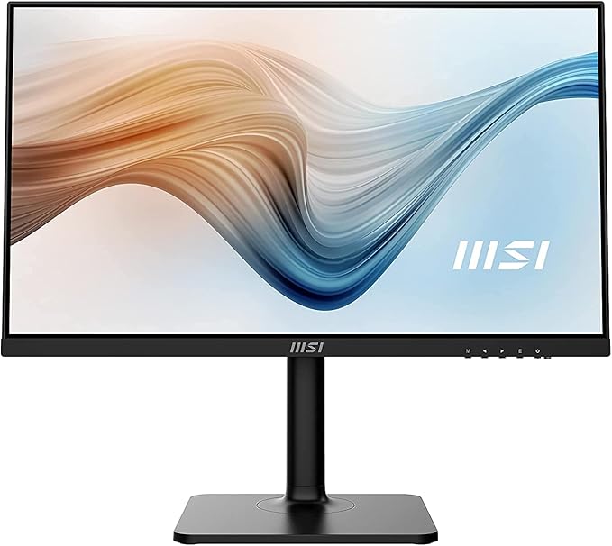 MSI 24” IPS FHD (1920 x 1080) Non-Glare with Super Narrow Bezel 75Hz 1ms 16:9 with Adjustable Stand (Modern MD241P) (Renewed)