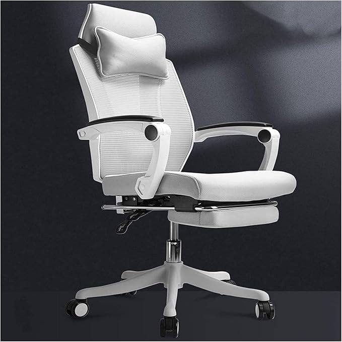 Office Chair Gaming Chair Reclining Computer Chair Office Chair Nap Pedal Boss Chair Home Swivel Chair PC Computer Desk and Chair Chair (Color : Gray 2 Size : One Size) Needed