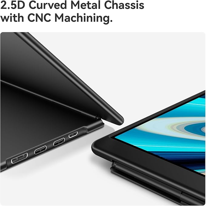 EHOMEWEI Q5 Portable Monitor 2.5K 120Hz 16 QLED 2560 * 1600 400 Nits HDR 100% DCI-P3 1500:1 sRGB FreeSync 16:10 Widescreen Eye Care Laptop/PC/Phone/Game Console
