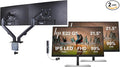 HP E22 G5 22 FHD IPS Monitor with 5ms Response Time Flicker Free Anti-Glare VESA Mount (100 x 100 mm) HDMI Displayport &amp DKZ Hub Black/Silver (6N4E8AA#ABA) 2 Pack &amp ErgoFlexy Dual Mount