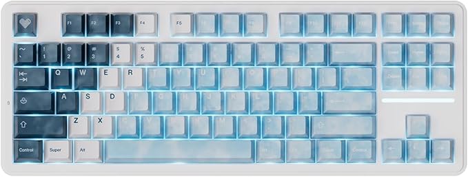 ATK A87 Pro Wireless Mechanical Keyboard 87-Key TKL Gasket Mount Hot-Swap Tri-Mode RGB (Arctic Snow)