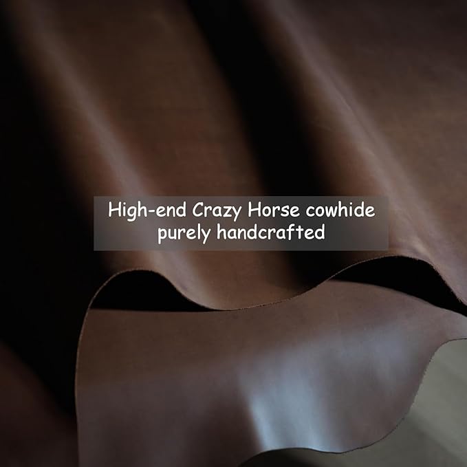 Mouse Pad-Premium Full Grain Genuine Leather (Vintage Brown)