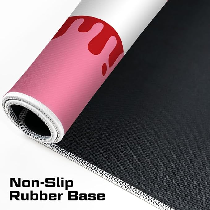 Stare Bear - Gloomy Bear Gaming Desk Mat – Large Extended Mouse &amp Keyboard Pad