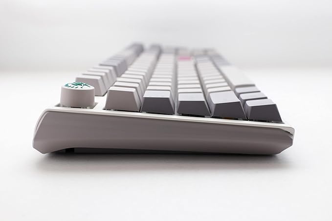 Ducky One 3 TKL Mist Grey Hotswap RGB Double Shot PBT QUACK Mechanical Keyboard Cherry MX Red
