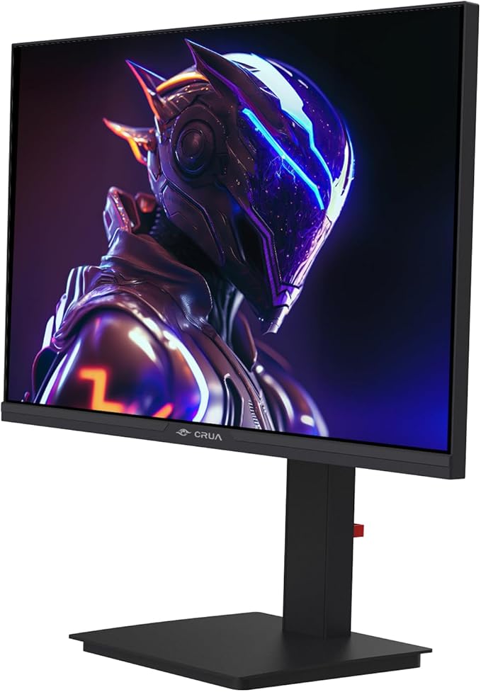 CRUA 24.5Inch Gaming Monitor 144Hz/165Hz FHD(1920x1080P) 120% sRGB Computer Monitor Height/Pivot/Swivel/Tilt Adjustable Vertical Monitor Support FreeSync DPHDMI Wall Mount (75mmX75mm)