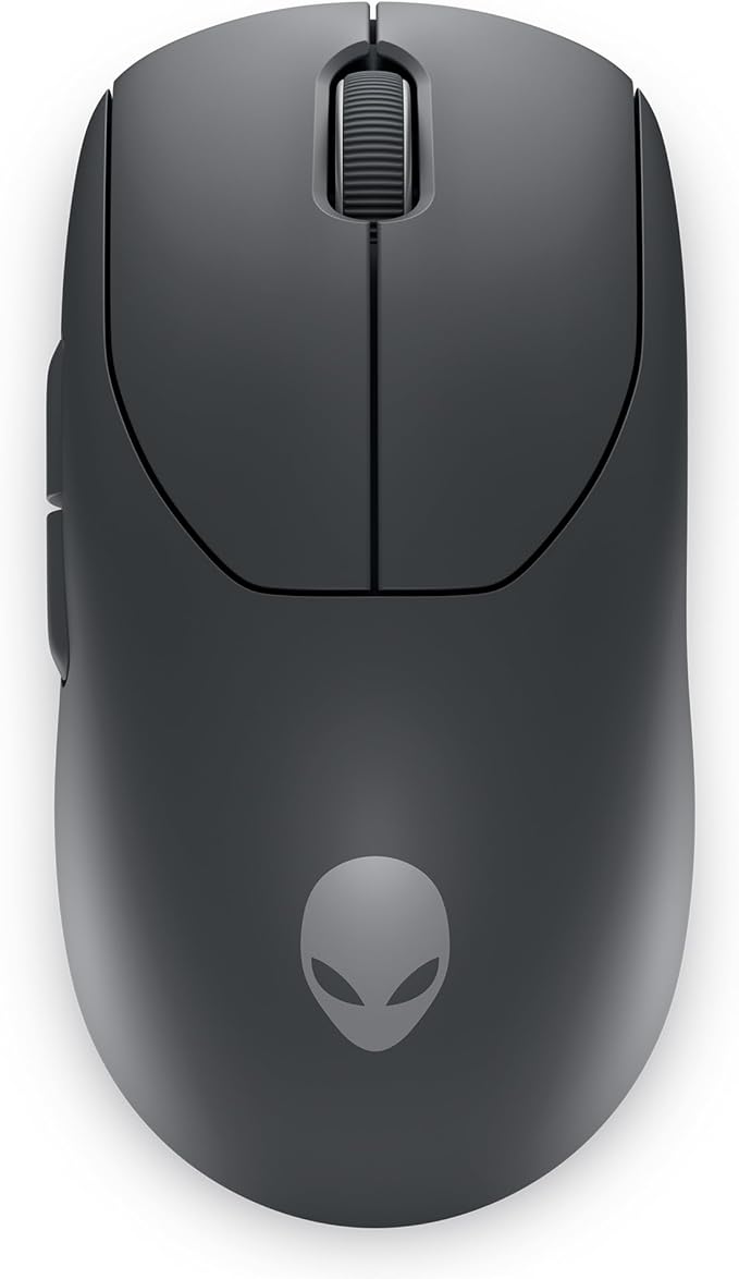 Alienware Pro Wireless Gaming Mouse - 2.4GHz Gaming Wireless/USB Wired Connectivity Adjustable DPI Optical Sensor Technology 6 Programmable Buttons 650 IPS Sensor Max Speed - Dark Side of the Moon