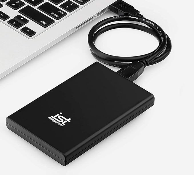 Ultra Slim 1TB Portable External Hard Drive USB 3.0 Black Compatible with Mac PC Computer Desktop Workstation PC Laptop (Black 1TB)