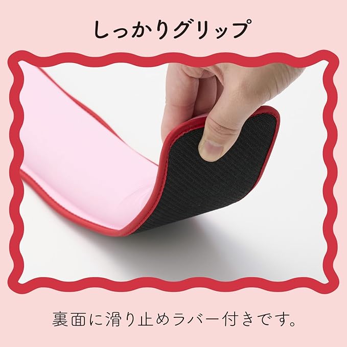Elecom MOH-UKM01PN Mouse Pad Wrist Rest Wave UKIU Pink