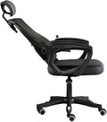 Ergonomic Office Gaming Chair with Mesh Swivel 145° Recline Adaptive Lumbar Support Rotating Headrest Height Adjustment White