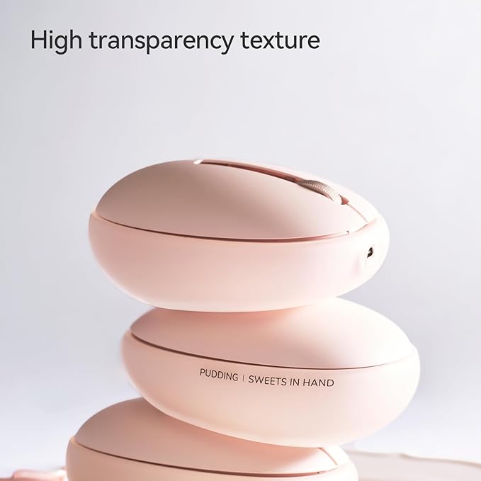 LOFREE Pudding Dual Mode Wireless Mouse with 5 Adjustable DPI Levels Rechargeable Office for Windows MacOS iOS Android Compatible with PC Mac Laptop（Foundation）