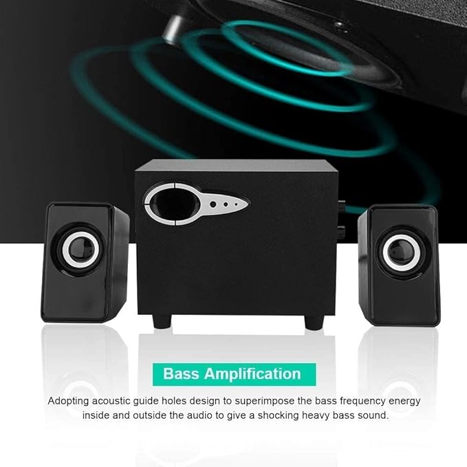 Desktop Monitor Speakers|Home Music SystemPowered Bookshelf Stereo SpeakersComputer Subwoofer Heavy Bass Field Surrounding Sound