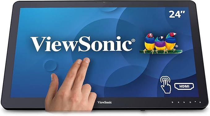 ViewSonic TD2430 24in 1080p 10-Point Multi Touch Screen Monitor HDMI DisplayPort (Renewed)