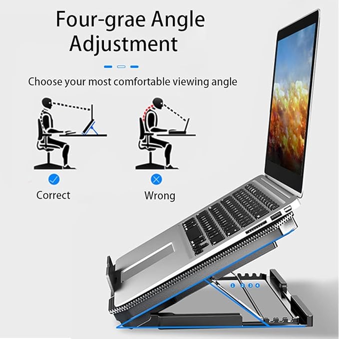 JSEIAJB Laptop Cooling Pads Large Size for 12-16 Inch Notebook Silent Gaming Laptop Cooler Wind Speed Adjustable Laptop Stand