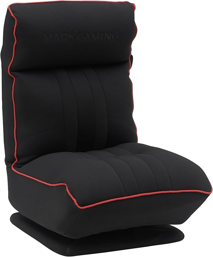 Mars Gaming MGC-Throne Ergonomic Gaming Sofa 360° Rotating Base Adjustable Backrest and Headrest High Density Foam Versatile Folding Design PC Sofa Robust Structure Red